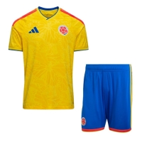 Camiseta Colombia Primera Equipación Replica Mundial 2026 para niños mangas cortas (+ Pantalones cortos)